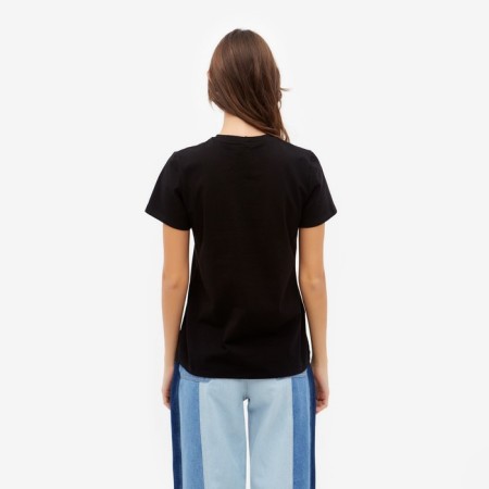 Women's T-shirt Basic Line Black Black, Rr. 54-2