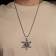 Pompeii pendulum “Pompeii” star David with an eye, color black silver, 70 cm