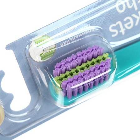 Toothbrush R.O.C.S PRO BRACKETS & ORTHO, for bracket systems, soft, mix-3