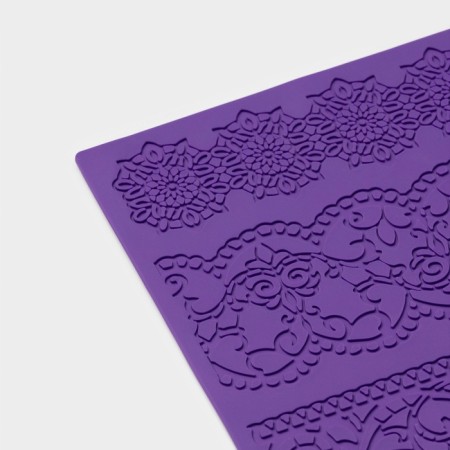 Aising rug of Dolyana "admiration", silicone, 38 × 26.5 cm, lilac color-1