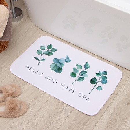 Bathroom mat Ethel Eucalypt, 80x50 cm, velor-6