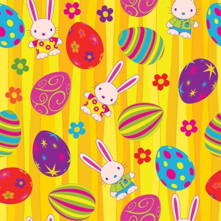 A set of napkins for setting the table "Geometric patterns on eggs", rectangular, size 32x46 cm, 4 pcs-3