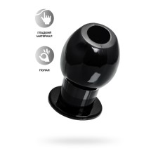 Анальный плаг Toyfa Basic S, полый, TPE, 40х60 мм, цвет чёрный