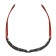 Shield II glasses red with smoky lenses
