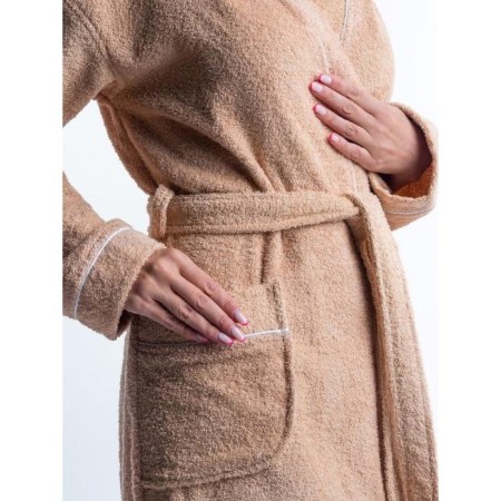 Frequency bathrobe, size 52, cappuccino color-5