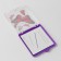 Magnetic needle "Butterflies", with needles, 7 × 8 cm, purple color