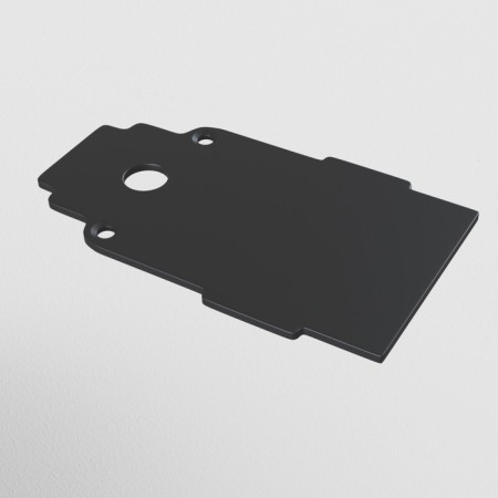 The end of the floor for the built-in track system Technical Trac-22b, 4.5x0.2x7.5 cm, black color-2