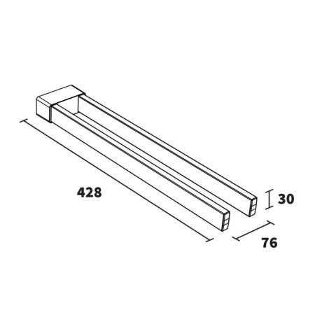 Double Nex701 towel holder-1