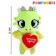 Soft toy "Dragon. Luck ", green