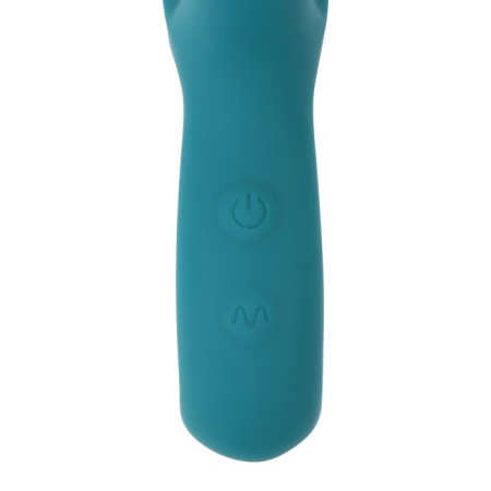 Rabbit Oka Vibrator, clitoris stimulator, G, 10 modes, 22 x 4 cm, emerald 1061344-4