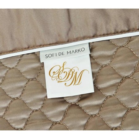A set with a veil "Molly", size 160x220 cm, 50x70 cm, coffee color-7