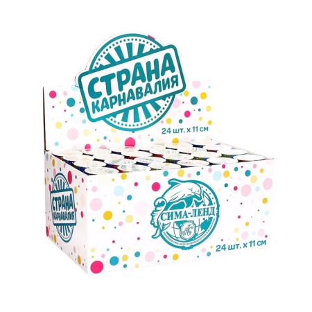 Spring cube "Congratulations", confetti, serpentine, 11 cm-3