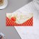 Money envelope "On Birthday!" Cutting off, congregation, embossing, orange background, 9.3x19 cm