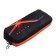 Penal soft, 2 compartments, voluminous, 90 x 220 x 40 mm, Stavia "Future" Black/Orange 86196