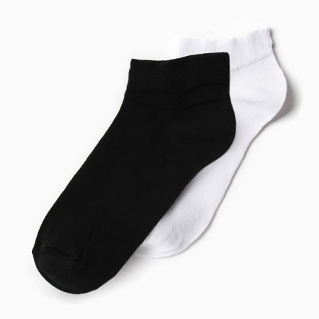 A set of shortened socks (2pcs) LB HYPE 451, white/black color, rn 36-41-1