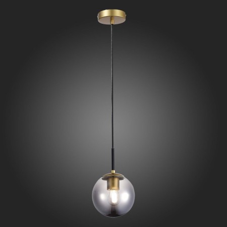 Suspension EVOLUCE. Sle1097-303-01. Scorze. 1x60 watts, E27, 15x15x37 cm, matte gold color-4