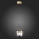 Suspension EVOLUCE. Sle1097-303-01. Scorze. 1x60 watts, E27, 15x15x37 cm, matte gold color