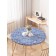 Tables on the table "Winter evening", round, oxford, elastic band, size 120x120 cm, diameter 75-100 cm