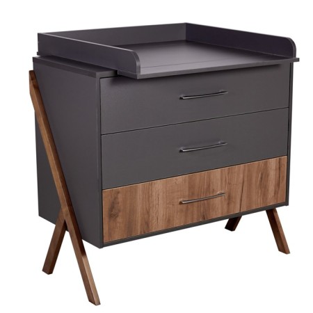 Frame for swaddling universal for the chest of drawers Polini Kids, color graphite-1