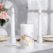 A set of wedding candles 