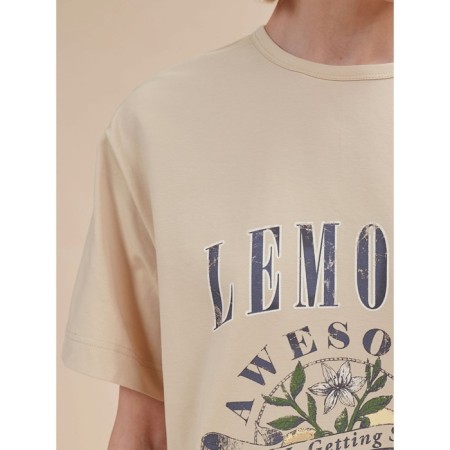 Female T -shirt, size XS, cream color-4