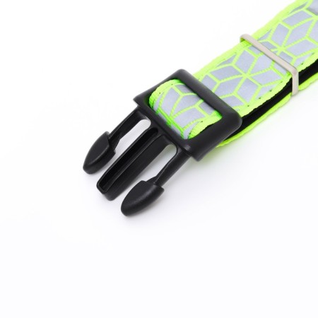 Collar with reflective ornament, 55 x 2.5 cm, light green-4