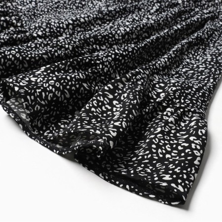 Women's dress with ruffles MIST, size 46, black-8