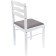 Wooden Camel Stew Massive/Fabric, White/Gray 40.5x43x84 cm