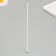 Fitter for a candle cotton, white metal 18 cm