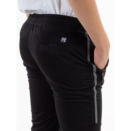 Sports pants for ISEE boys, height 122-128 cm, black color-8