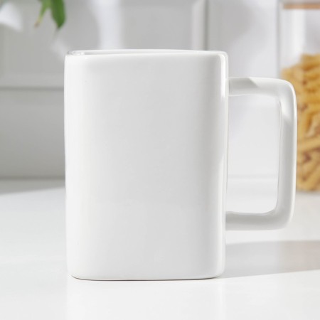 Ceramic mug "Iron will", 500 ml, white color-2