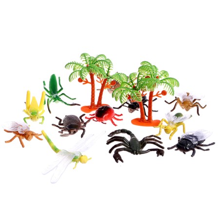 Animal set "insects", 12 figures with accessories-2