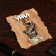 Magnet "Lizard with a crown", wood, gypsum, 7x9 cm