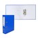 A4, 75 mm registrar, calligrata, PVC, embossing "Len", metal edging, pocket for a spine, collected, blue, mix