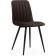Stool on the metal frame Dani metal/velor, black/brown 43x48x85 cm