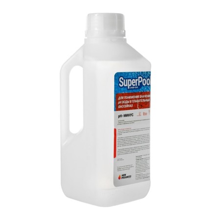 A means for lowering the level of pH "super-pool", minus, 1 liter-2