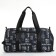 Sports bag with a zipper, shoe department, 2 outer pockets, long belt, black color