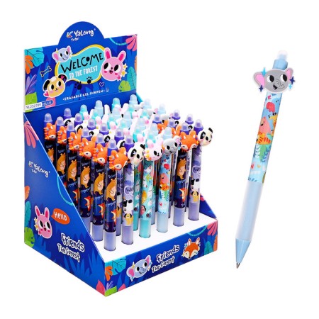 Gel handle Erased ink, blue rod, 0.5 mm, machine gun, cute mix