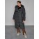 Coat insulated winter female, size 48, dark gray color