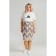 Female skirt, size 56, gray color
