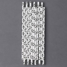 Tubes for the football cocktail, set of 12 pcs., White color