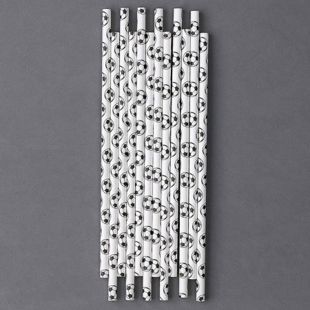 Tubes for the football cocktail, set of 12 pcs., White color