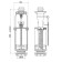Reinforcement for flush tanks "Any Plast" WC7010, white button