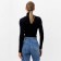 Female turtleneck, black color, size 42 (s)