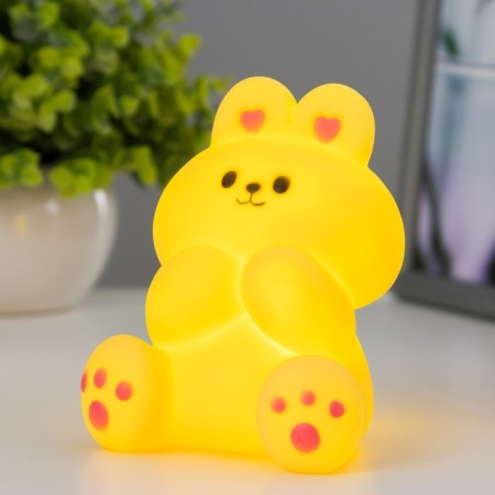 Night "Bunny" LED 2W from 3xlr44 batteries yellow 7x9x11 cm Risalux-1