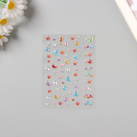 Stick plastic rhinestones "Solder" Color 11x7.8 cm-1