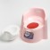 Children's Little King pot, removable bowl, pastel pink color