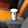 Torso car ash with backlight, chrome