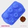 The form for baking the share "German cupcake. Flowers ", silicone, 29 × 17.5 cm, 6 cells, color mix