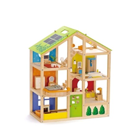 House puppet Hape All Season House, three -story, with furniture